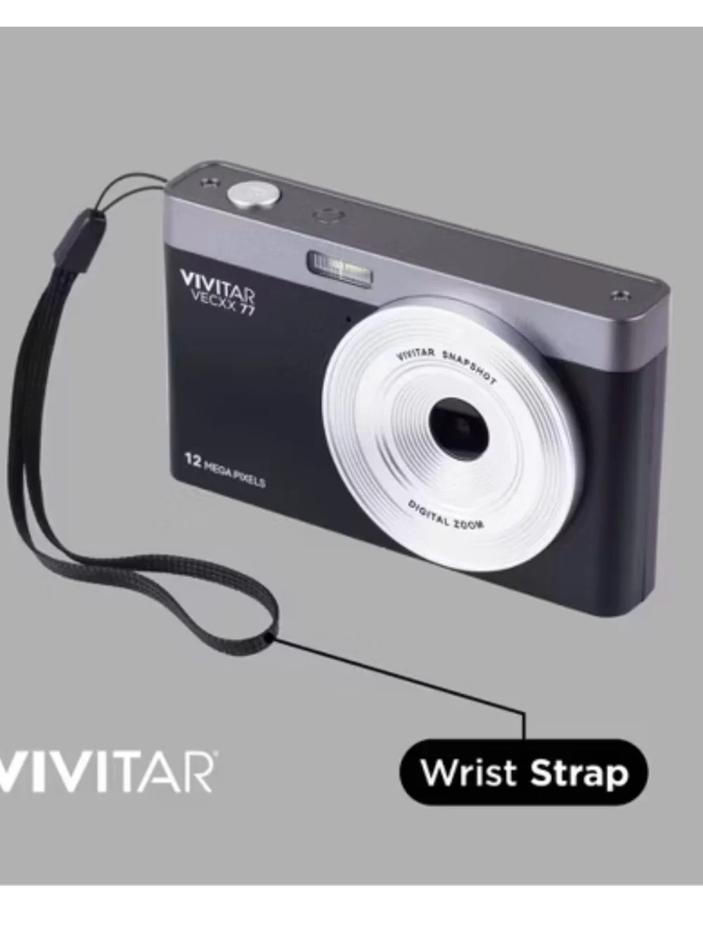 Vivitar Pink Snapshot 12MP Digital Camera - Pink